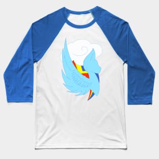 Silhouette - Rainbow Dash Baseball T-Shirt